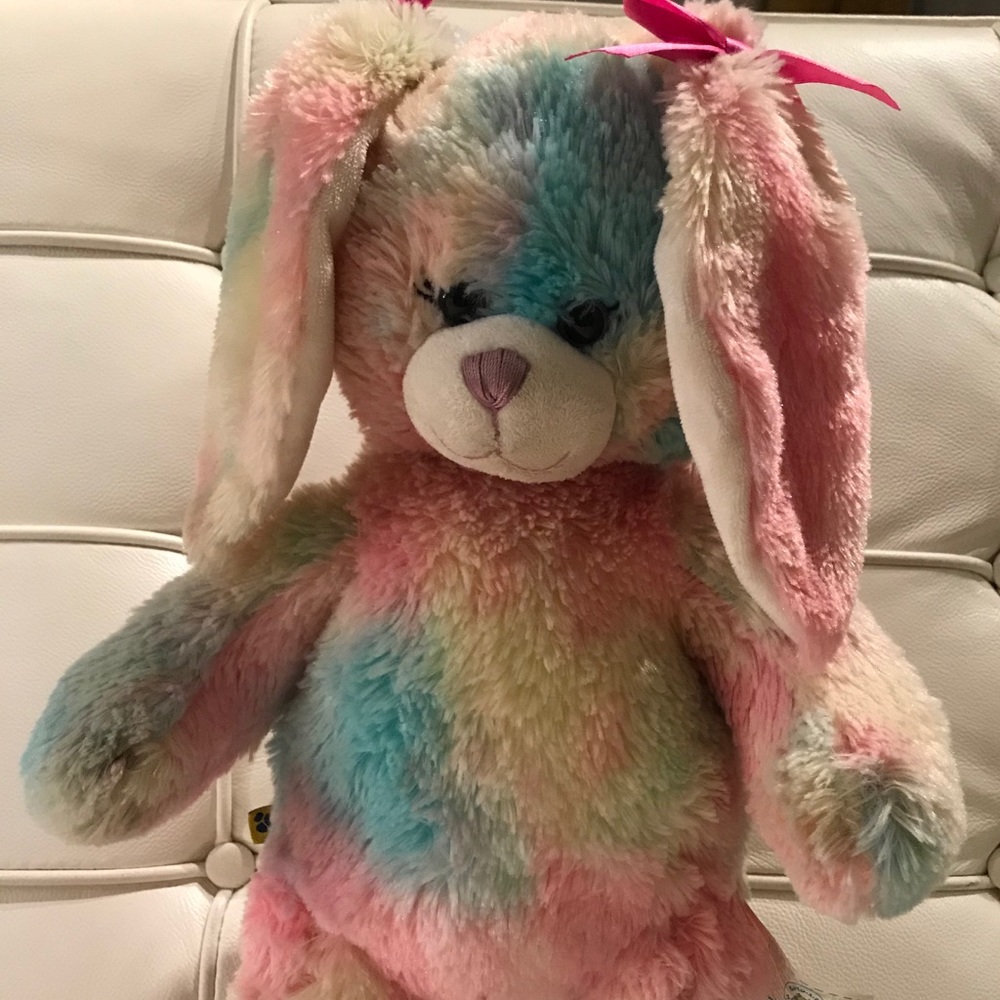 Build-A-Bear Plush Multicolor Rabbit 18” - Picture 5 of 5